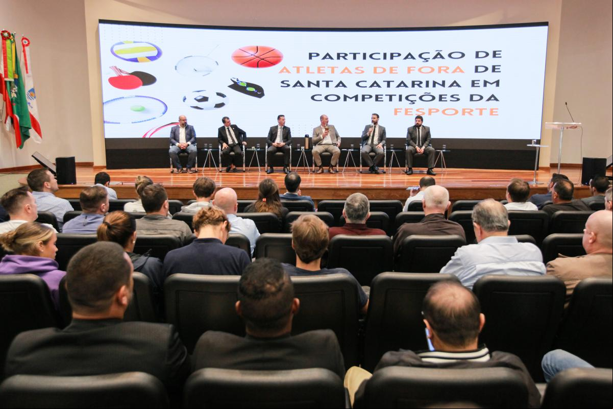 Mauro De Nadal promove audiência que discute a participação de atletas de fora de SC em competições da Fesporte